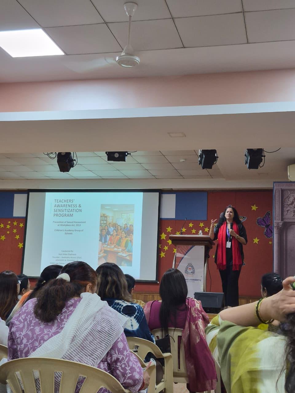 Avabodha Bharat POSH training session for teachers at Childrens Academy