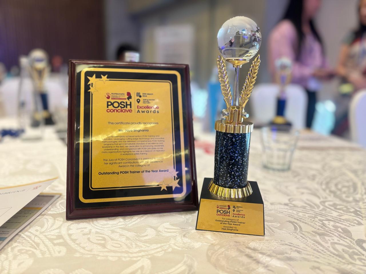 POSH Conclave 2025 — Jaya Ankur Singhania, POSH Trainer awardee